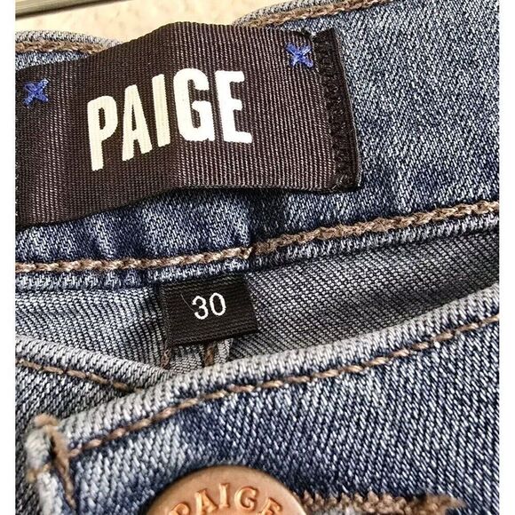 Paige Lennox Transcend Slim Fit Jeans Canos Wash Denim Men's Size 30 X 29 - Picture 3 of 10